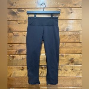 Lululemon Black Mesh Crop Legging 21”